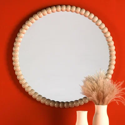 Pagazzi Ruan Round Mirror Cream