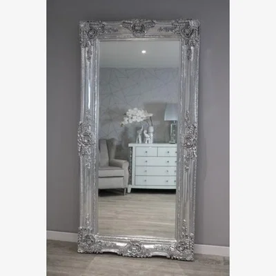 Pagazzi Ornate 200x100cm Silver Leaner Mirror