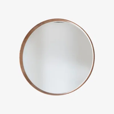 Pagazzi Keaton 100cm Round Oak Mirror