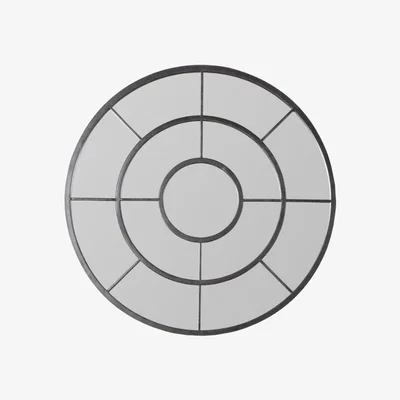 Pagazzi Branford Mirror Round Black 80x80cm