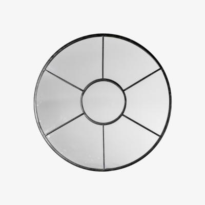 Pagazzi Cilnton Round Mirror Black 60x60cm