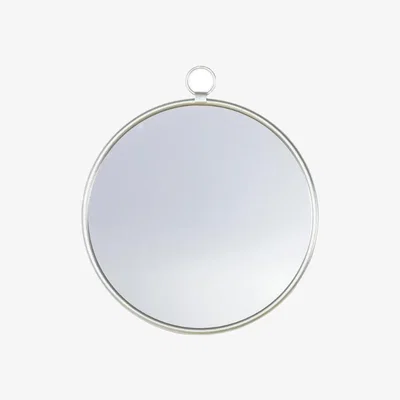 Pagazzi Monson Silver Round Mirror 61x70cm