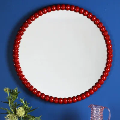 Pagazzi Ruan Round Mirror Red
