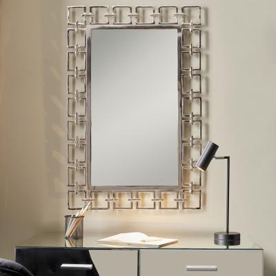 Pagazzi Chain Link Large Rectangle Decorate Mirror