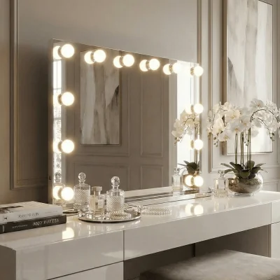 Pagazzi Scarlett Large Hollywood Mirror 100x70cm