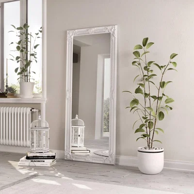 Pagazzi Bevelled Leaner Mirror 75x165cm White