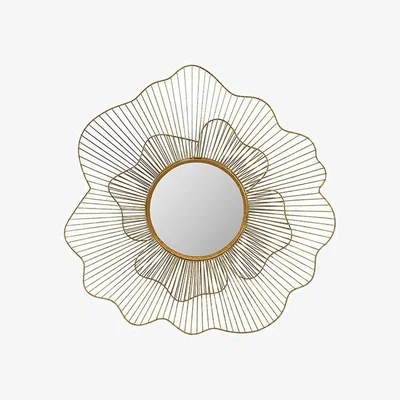 Pagazzi Floral 76cm Gold Mirror