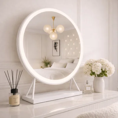 Pagazzi Marilyn Round Hollywood Mirror White 60x67cm