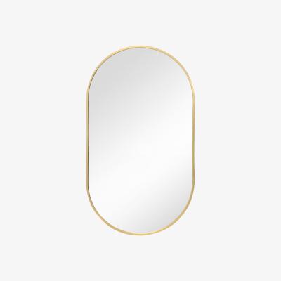 The Range HomeScape Oval Metal Frame Wall Mirror - Gold