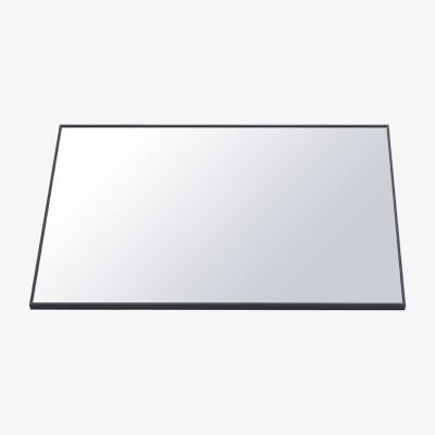 The Range HomeScape Mirror Modern Rectangular Design with Aluminium Frame - Black