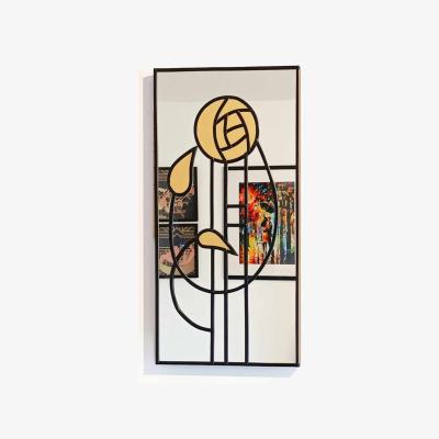 The Range R.M Rose VII Mackintosh Wall Mirror - Black / 600mm H x 300mm W