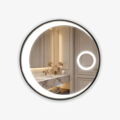 The Range Wall-Mounted Smart Sensor Mirror - Black