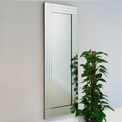 The Range Grace Full Length Clear Glass Triple Frame Mirror - Silver