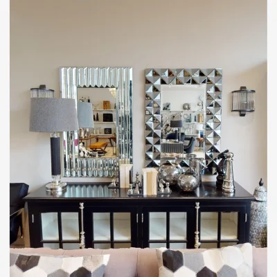 The Range Orsina Ruta Wall Mirror - Silver