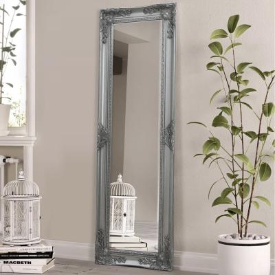 The Range Haddon Slim Mirror Antique Silver  - Silver