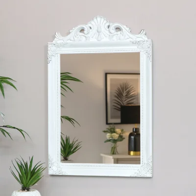 The Range Antique Wall Mirror - White