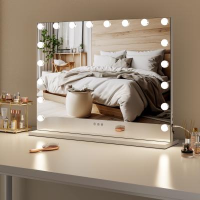 The Range Dimmable Hollywood Makeup Mirror with USB Port - White / 18 LED