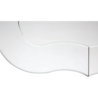 The Range Tribeca Fir Wood and Metal Mirror - Silver