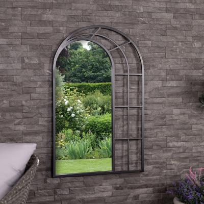 The Range Paris Arch Mirror Weather Resistant Wall Mounted - Black