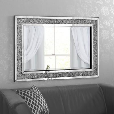The Range Gatsby Crystal Framed Mirror - Silver