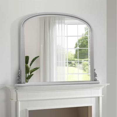 The Range Thornby Overmantle Mirror Antique Silver - Silver