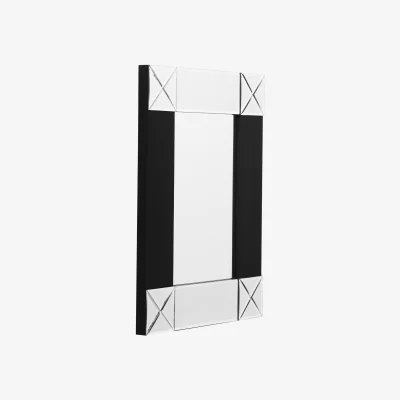The Range Hasse Neo-Classical Gold Finish Wall Mirror - Silver