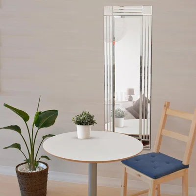 The Range RydalMirrorOutlet Triple Bevel Edge Square Cornered Mirror 120 x 40cm - All glass