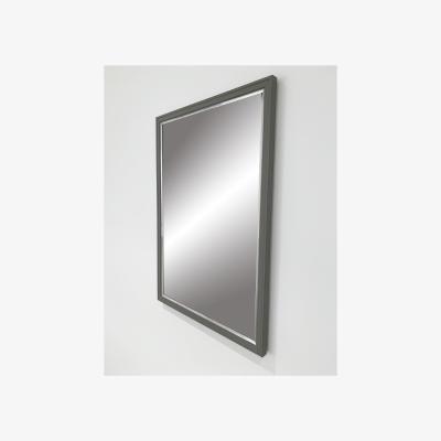 The Range Pale Grey With Silver Inside Step Mirror - Grey / 101cm