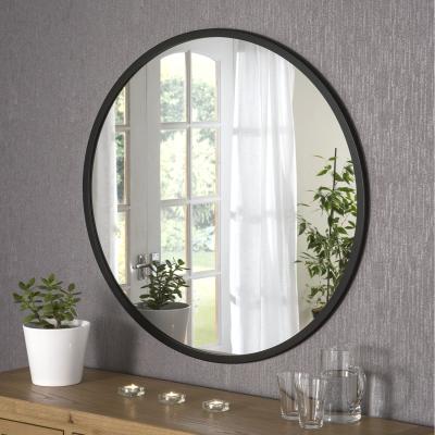 The Range Yearn Round Wall Mirror - Black / (h)102cm x (w)102cm