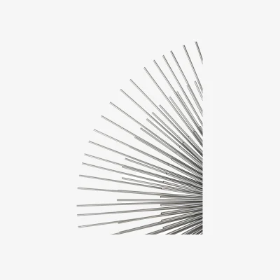 The Range Avelene Square Wall Mirror - Silver