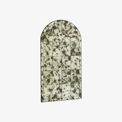 The Range Stockholm 3D Effect Grey High Gloss Round Wall Mirror - Neutral