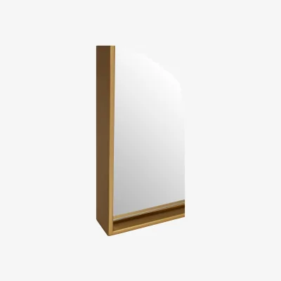 The Range Clavier Round Wall Mirror - Gold