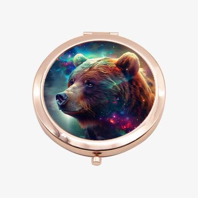 The Range Neon Bear Rose Gold Compact Mirror - Rose Gold