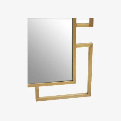 The Range Deymonte Ornate Mirror with Gold Finish - Gold