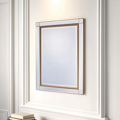 The Range Brass Framed Beveled Mirror - Brass / 105.5(h)x75(w)cm