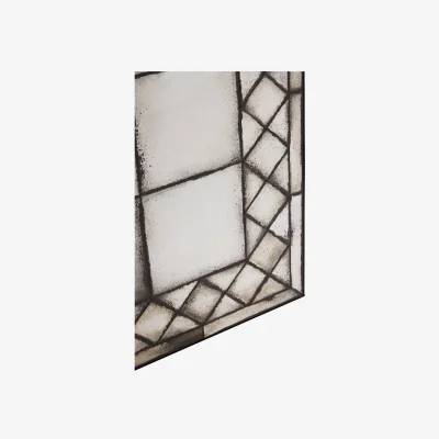 The Range Marseille Gold Motifs Frame Wall Mirror - Neutral