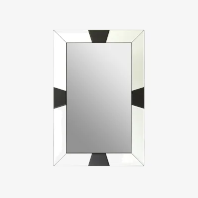 The Range Henley Black Frame Wall Mirror - Transparent