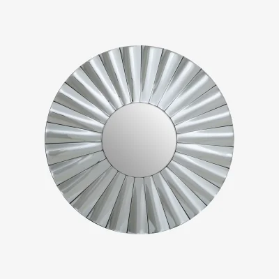 The Range Sana Small Double Bevelled Edge Wall Mirror - Silver