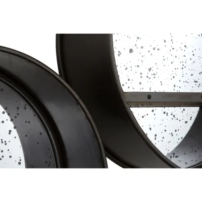 The Range Rivulet Splash Effect Wall Mirror - Silver