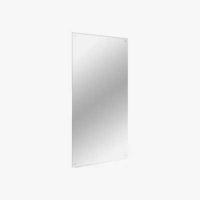 The Range Frameless Rectangle Mirror 450 x 600mm - Silver
