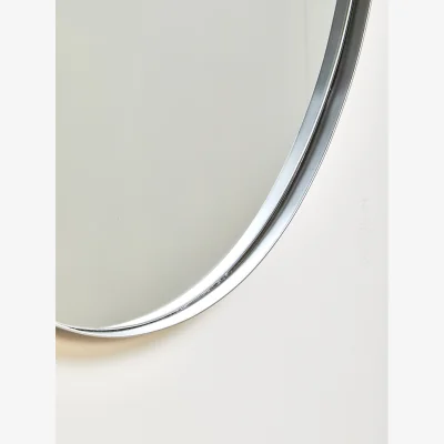 The Range Sana Small Rectangular Wall Mirror with Bevelled Frame - Silver