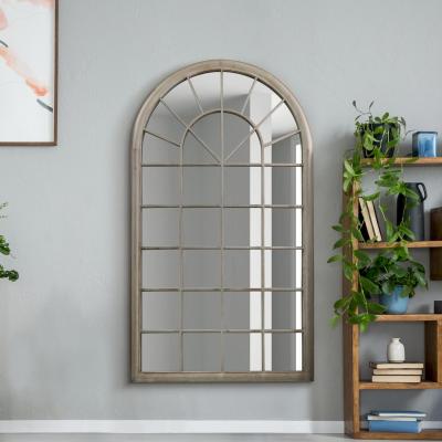 The Range MirrorOutlet The Somerly Full Length Arched Rustic Mirror - Stone