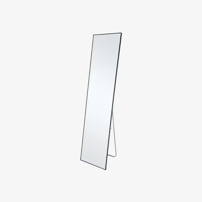 The Range HomeScape Rectangular Aluminum Frame Full Length Mirror - Black