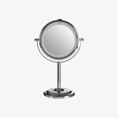 The Range Cassini Chrome Finish LED Table Mirror - Silver