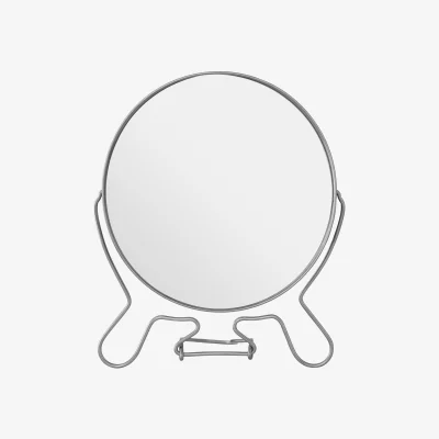 The Range Mison Silver Effect 2 Sided Large Shaving Mirror - Silver