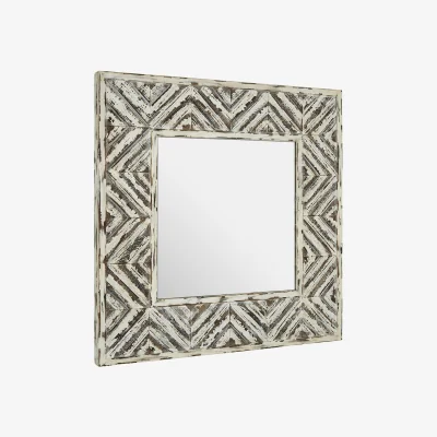 The Range Marseille Champagne Bead And Reel Wall Mirror - Neutral