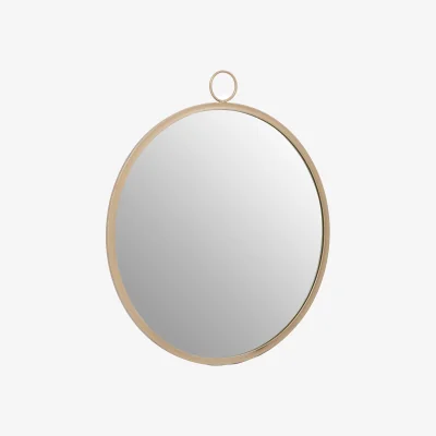 The Range Georgia Silver Frame Wall Mirror - Gold