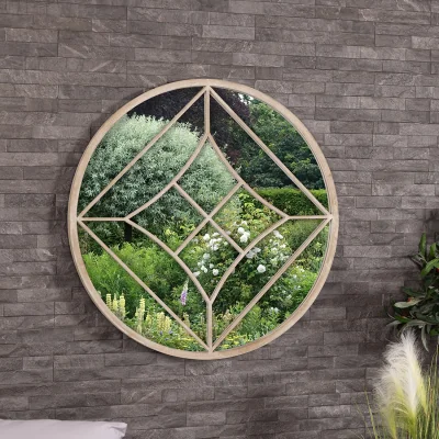 The Range LisbonRound Garden Mirror Weather Resistan - Sandy