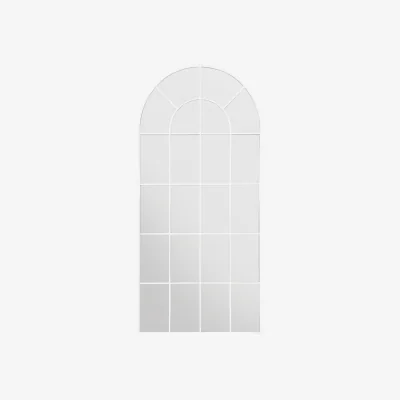 The Range Arcus White Framed Mirror - White