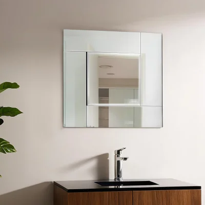 The Range Hawthorne Antique Grey Arched Window Wall Mirror - Silver